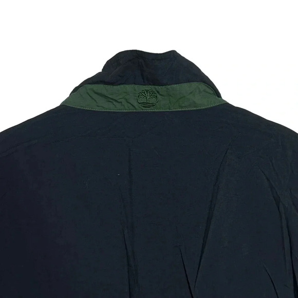 Timberland weather XL black + green nylon pull on wind breaker jacket - Picture 5 of 7